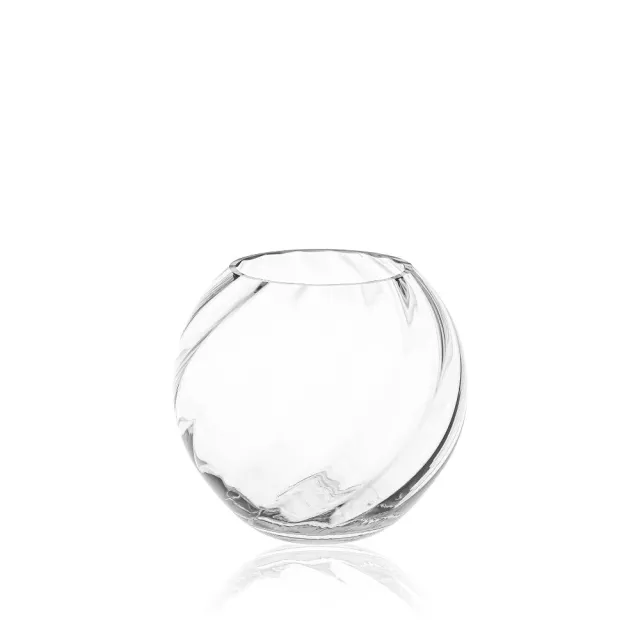 Kulatá váza Marika Crystal na bílém pozadí